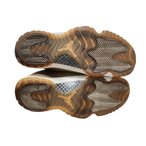 NIKE AIR JORDAN 11 RETRO NEUTRAL OLIVE-STOUT 2018 AR0715-200 WMNS SZ 8.5 - Picture 14 of 16